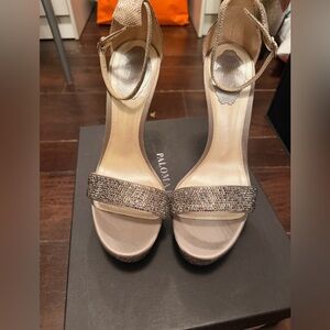 Rene Caovilla Glittering Heels - Silver and Gold